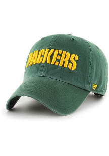 47 Green Bay Packers Script Clean Up Adjustable Hat - Green