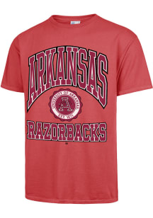 47 Arkansas Razorbacks Crimson Vintage Tubular Seal Short Sleeve Fashion T Shirt