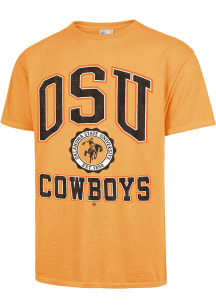 47 Oklahoma State Cowboys Orange Vintage Tubular Seal Short Sleeve Fashion T Shirt