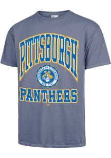 47 Pitt Panthers Blue Vintage Tubular Seal Short Sleeve Fashion T Shirt