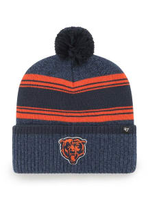 47 Chicago Bears Navy Blue Fadeout Cuff Mens Knit Hat