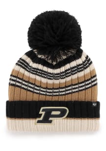 47 Purdue Boilermakers Natural Barista Cuff Womens Knit Hat