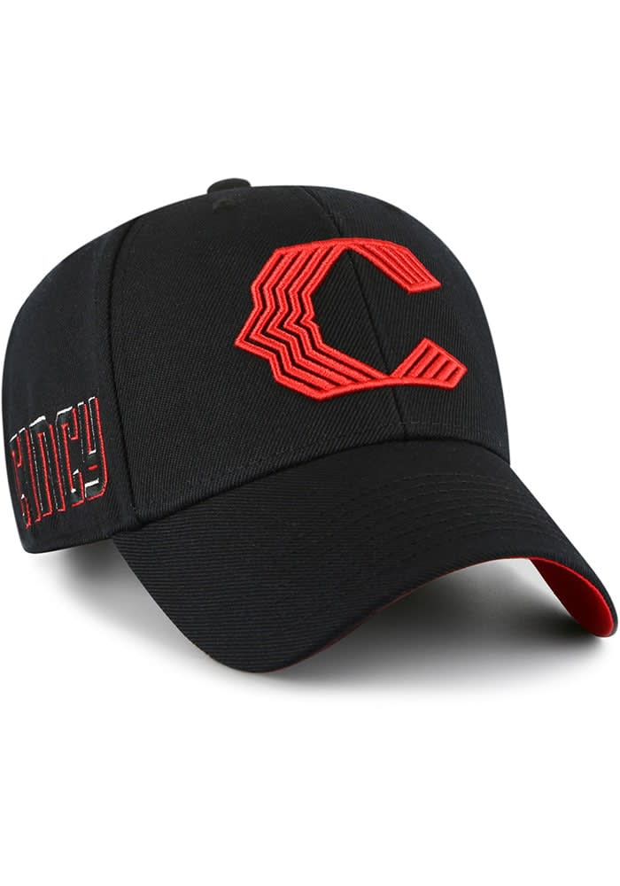 Cincinnati Reds '47 2023 City Connect Trucker Adjustable Hat - Black