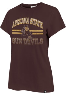 47 Arizona State Sun Devils Womens Maroon Bright Eyed Short Sleeve T-Shirt