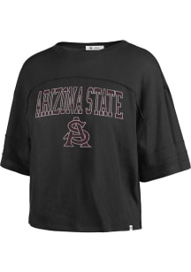 47 Arizona State Sun Devils Womens Black Stevie Short Sleeve T-Shirt
