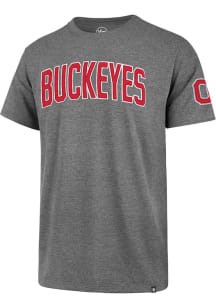 47 Ohio State Buckeyes Grey Franklin Namesake Fieldhouse Short Sleeve Fashion T Shirt
