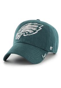 47 Philadelphia Eagles Green Sparkle Clean Up Womens Adjustable Hat