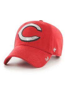 47 Cincinnati Reds Red Sparkle Clean Up Womens Adjustable Hat