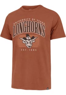 47 Texas Longhorns Burnt Orange Double Header Franklin Short Sleeve Fashion T Shirt