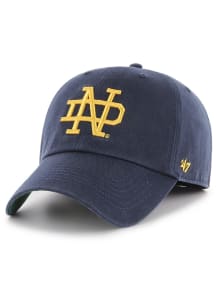 47 Notre Dame Fighting Irish Mens Navy Blue Retro ND Franchise Fitted Hat