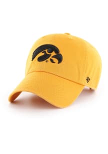 47 Yellow Iowa Hawkeyes Clean Up Adjustable Hat