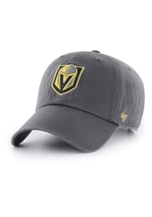 47 Vegas Golden Knights Primary Logo Clean Up Adjustable Hat - Charcoal
