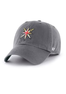 47 Vegas Golden Knights Mens Charcoal Alt Logo Franchise Fitted Hat