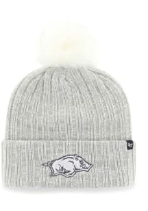 47 Arkansas Razorbacks Grey Koda Cuff Knit Womens Knit Hat