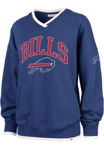 47 Buffalo Bills Womens Blue Clubhouse Daze Crew Sweatshirt