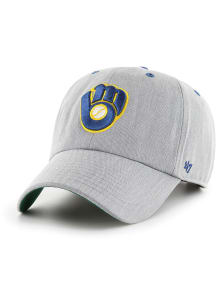 47 Milwaukee Brewers Retro Full Count Clean Up Adjustable Hat - Grey