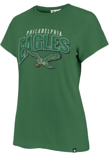 47 Philadelphia Eagles Womens Kelly Green Frankie Short Sleeve T-Shirt