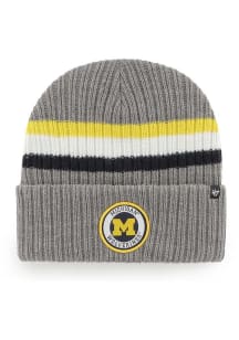 47 Michigan Wolverines Grey Highline Knit Mens Knit Hat