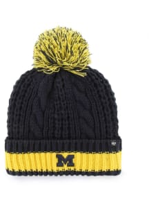 Michigan Wolverines 47 Sorority W Knit Mens Knit Hat - Navy Blue