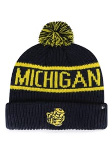 Michigan Wolverines 47 Calgary Knit Mens Knit Hat - Blue