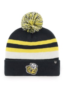47 Michigan Wolverines Navy Blue State Line Knit Mens Knit Hat