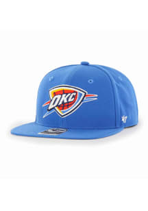 47 Oklahoma City Thunder Blue No Shot Captain Mens Snapback Hat