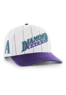 47 Arizona Diamondbacks Double Header Pinstripe Hitch Adjustable Hat - White