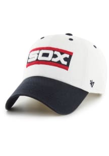 47 Chicago White Sox Double Header Diamond Clean Up Adjustable Hat - White