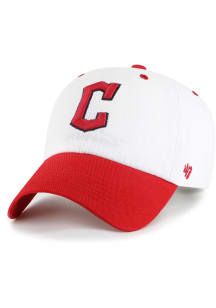 47 Cleveland Guardians Double Header Diamond Clean Up Adjustable Hat - White