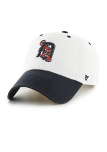 47 Detroit Tigers Double Header Diamond Clean Up Adjustable Hat - White