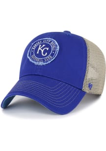 47 Kansas City Royals Garland Mesh Clean Up Adjustable Hat - Blue