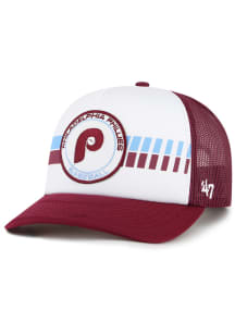 47 Philadelphia Phillies Wax Pack Express FM Trucker Adjustable Hat - Maroon