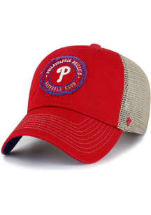 47 Philadelphia Phillies Garland Mesh Clean Up Adjustable Hat - Red