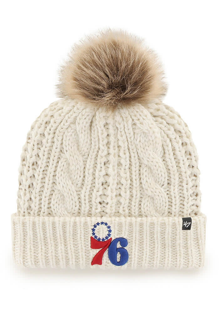 47 Brand Women's Philadelphia 76ers White Meeko Knit Hat