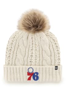 47 Philadelphia 76ers White Meeko cuff Knit Womens Knit Hat