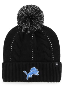 47 Detroit Lions Black Bauble Cuff Womens Knit Hat