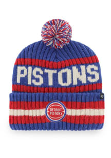 47 Detroit Pistons Blue Bering Cuff Mens Knit Hat