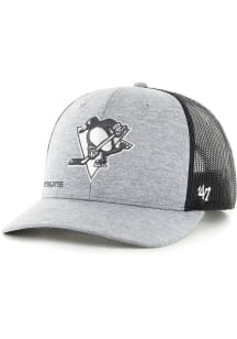 47 Pittsburgh Penguins Ledge Trucker Adjustable Hat - Grey