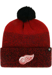 47 Detroit Red Wings Red Dark Freeze Cuff Mens Knit Hat