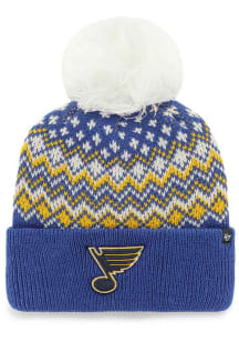 47 St Louis Blues Blue Elsa Cuff Womens Knit Hat