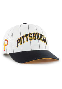 47 Pittsburgh Pirates Double Header Pinstripe Hitch Adjustable Hat - White