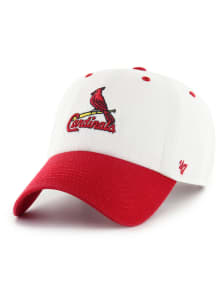 47 St Louis Cardinals Double Header Diamond Clean Up Adjustable Hat - White