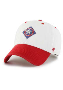 47 Texas Rangers Double Header Diamond Clean Up Adjustable Hat - White