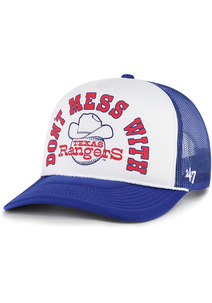 47 Texas Rangers Region Foam Trucker Adjustable Hat - Blue