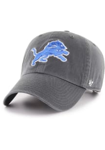 47 Detroit Lions Clean Up Adjustable Hat - Charcoal