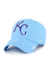 47 Kansas City Royals Light Blue Sparkle Clean Up Womens Adjustable Hat