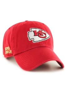 47 Kansas City Chiefs Clean Up Adjustable Hat - Red