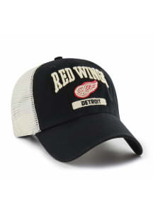 47 Detroit Red Wings Morgantown Clean Up Trucker Adjustable Hat - Black