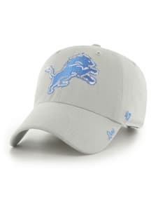 47 Detroit Lions Grey Sparkle Clean Up Womens Adjustable Hat
