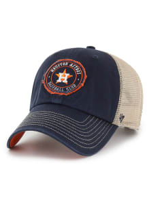 47 Houston Astros Garland Mesh Clean Up Adjustable Hat - Navy Blue